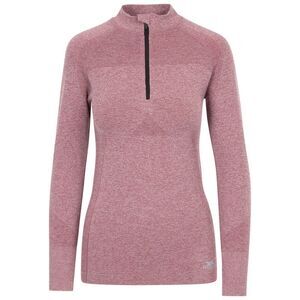 Trespass Womens/Ladies Pelina Half Zip Long-Sleeved Active Top / Rose Tone